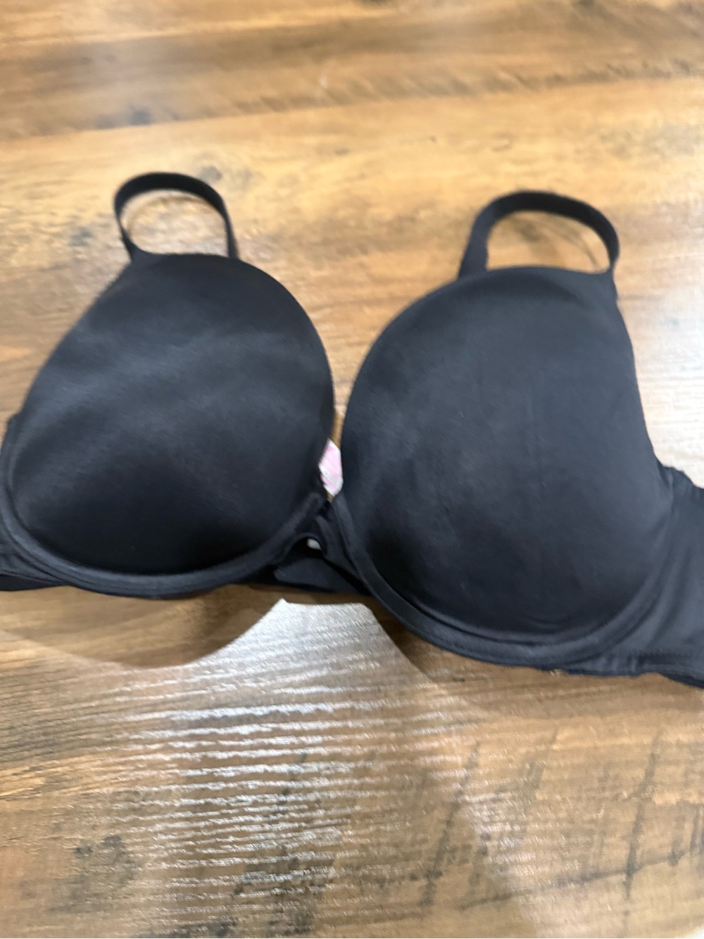 PINK Victoria's Secret Black T-Shirt Molded Bra